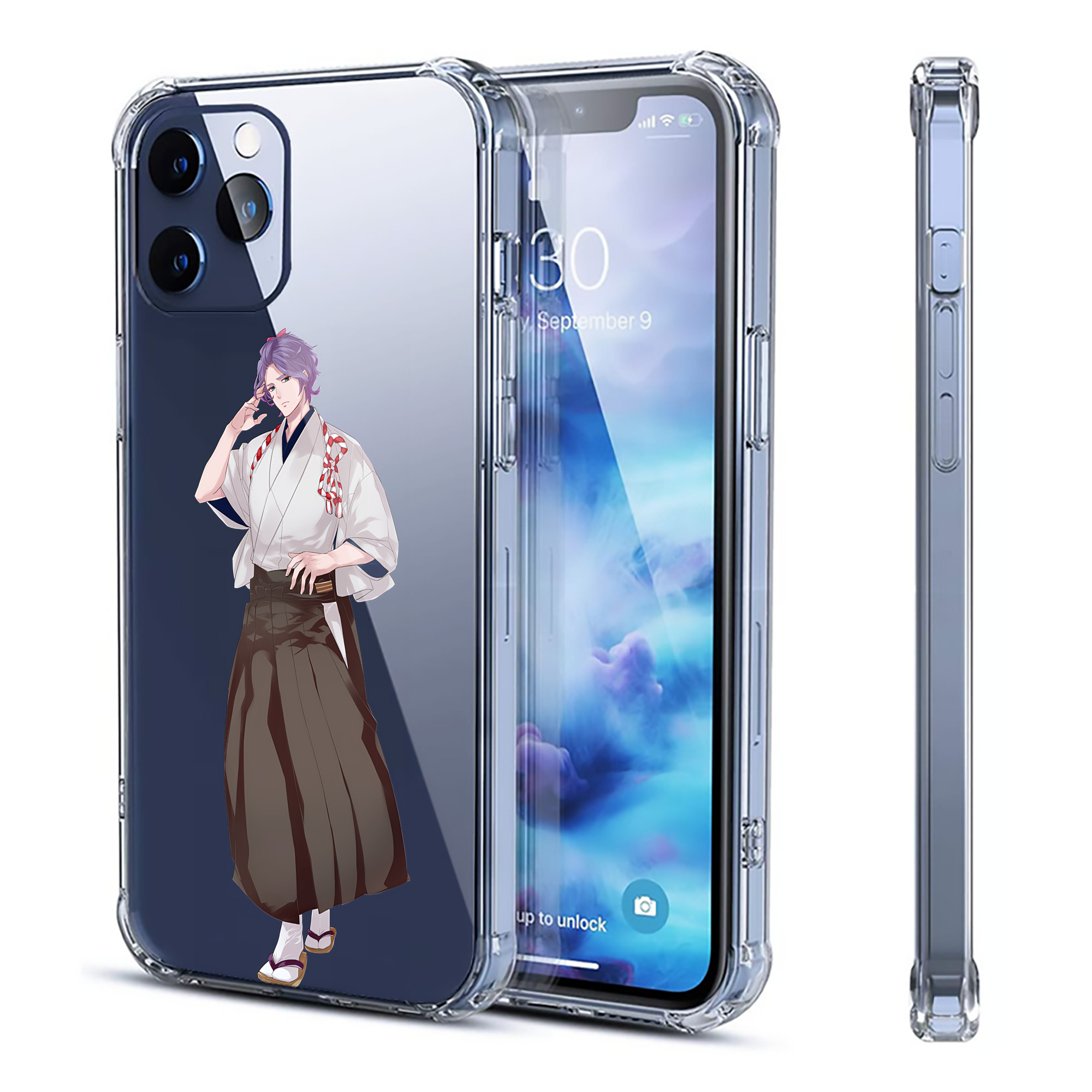 （画像用） 刀剣乱舞 Touken Ranbu 【iPhone 12シリーズ対応】透明スマホケース（クリアソフトケース）
